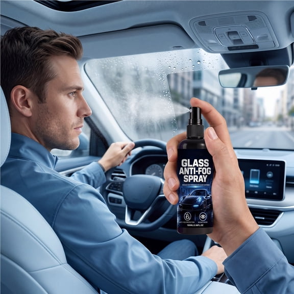 Anti Fog Glass Spray Windshield Mirror Defogger Rain Repellent Coating Car Bathroom Glass Anti Fog Moisture Protection Clear Vision Treatment