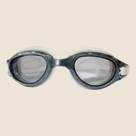 Anti-Fog Kids Silicone Swimming Goggles, Adjustable Size, Charcoal Gray