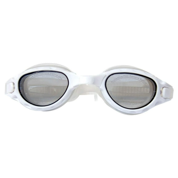 Anti-Fog Kids Silicone Swimming Goggles, Adjustable Size, White