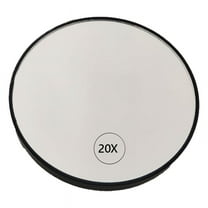 Anti-Fog Magnifying Makeup Mirror Suction Cup Vanity Mirror 20X Handheld Magnifying Makeup Mirror with Handle,Black