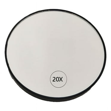 Anti-Fog Magnifying Makeup Mirror Suction Cup Vanity Mirror 20X Handheld Magnifying Makeup Mirror with Handle,Black