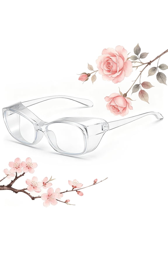 Anti Fog Safety Glasses Anti Pollen Blue Light Goggles Side Shields Color Options Non-prescription