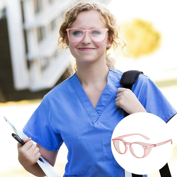 Anti Fog Safety Glasses - Clear Scratch Resistant Protective Eyewear for Men & Women - Stylish Safety Goggles for Nursing, Lab Work, Blue Light Protection - PC Material Unisex Design