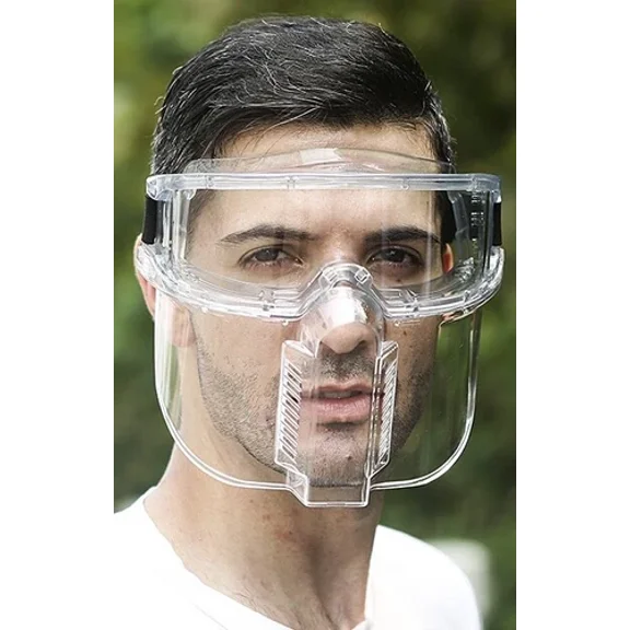 Anti-Fog Safety Goggle With Face Shield Attachment Mask 2023; Full Face Shield