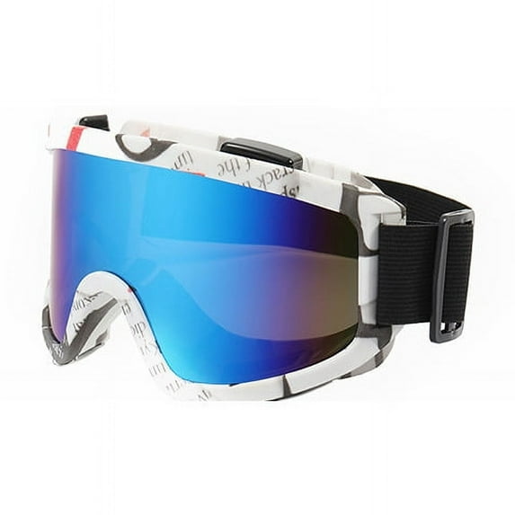 Anti-Fog Ski Goggles Motorcycle Goggles Winter Snowboard Skiing Glasses Outdoor Sport Windproof Ski Mask Off Road Goggles (Color C4)