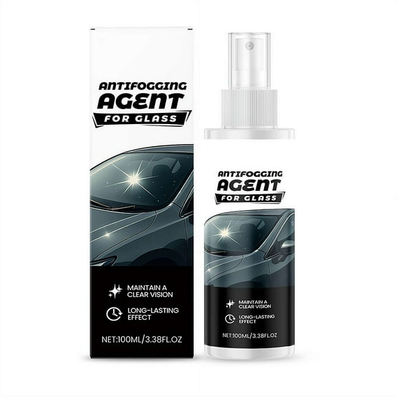 Anti-Fog Spray, 100ml Hydrophobic Water Repellent & Anti-Rain Cleaning Coating for Car Glass, Enhanced Visibility & Safety