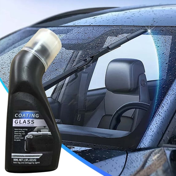 Anti Fog Spray for Car Windshield Defogger, Long Lasting Glass Anti Fog Coating Treatment with Applicator, Streak Free Defogging Solution for Windows Mirrors Glasses Goggles, 3 fl Oz