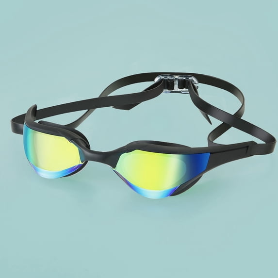 Anti-Fog Swim Goggles Low-Profile No-Leak Quick-Adjust Hydrophobic Tinted Lens, Racing Training Pool Swimming Adults
