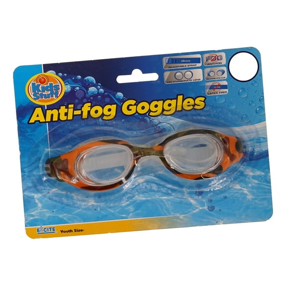 Anti Fog Swim Goggles for Kids Orange Camouflage Clear Water Vision Pool Goggles For Children Camo