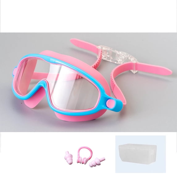 Occhialini Da Nuoto Antiappannamento Per Bambini – Con Clip Naso E Tappi Orecchie