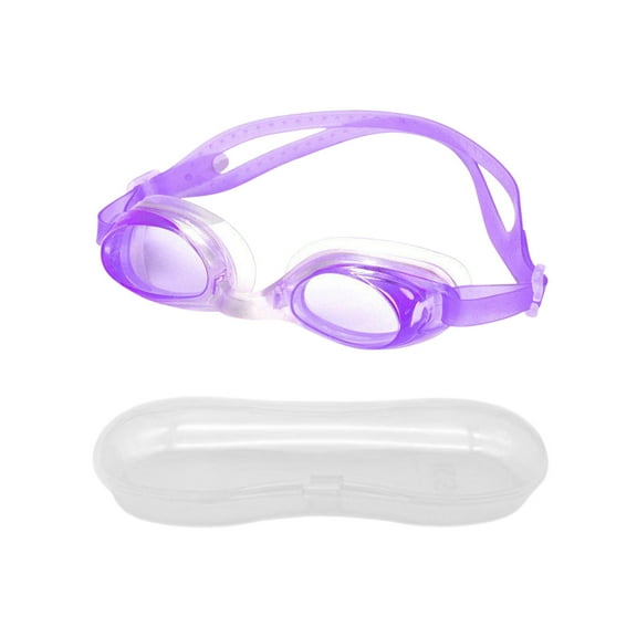 Anti-Fog Swimming Goggles Set, UV Protection Pool Diving Glasses, Adjustable Silicone Eyewear for Men Women Athletes