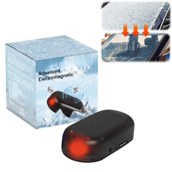 Anti-Freeze Electromagnetic Car Snow Removal Device, Electromagnetic Molecular Interference Antifreeze Snow Removal Instrument, Automotive Electromagnetic Snow Removal Tool Car Defroster (B-1pcs)