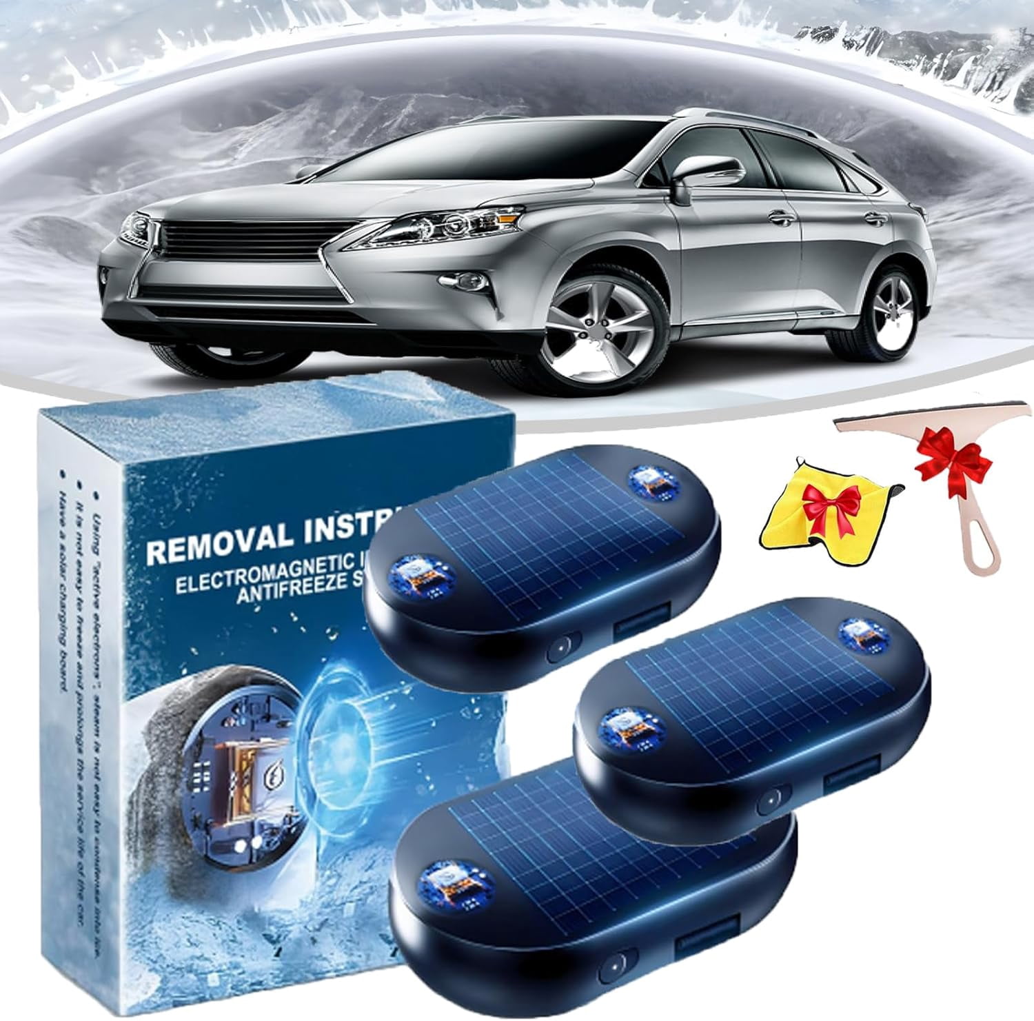 Défroisseur électromagnétique Anti-gel Pour Voiture - Dispositif Anti-givre Et Neige Par Ondes - 9