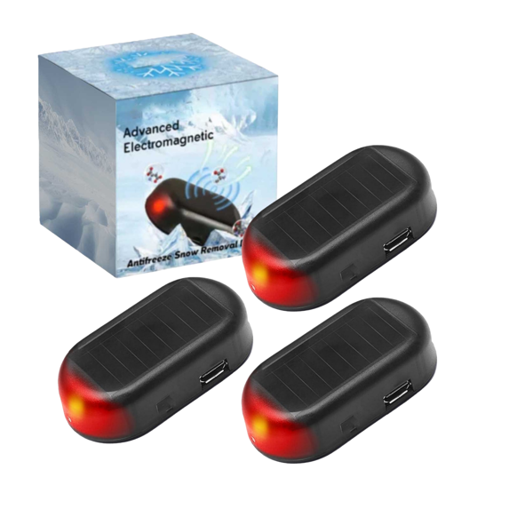 Anti-Freeze Electromagnetic Car Snow Removal Device, Upgraded Electromagnetic Car Defroster, Rechargeable Car Interference Antifreeze (3PCS)