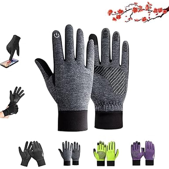 Anti Frostbite Gloves, Winter Waterproof Windproof Touchscreen Warm Fleece Gloves for Outdoor Sports