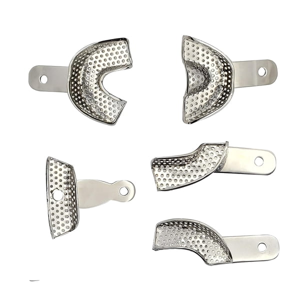 Anti Gag Reflex Impression Trays Stainless Steel Set of 5 by Artman Instruments