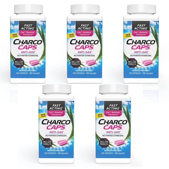 Anti-Gas Formula Capsules 100 ea (Pack of 5)