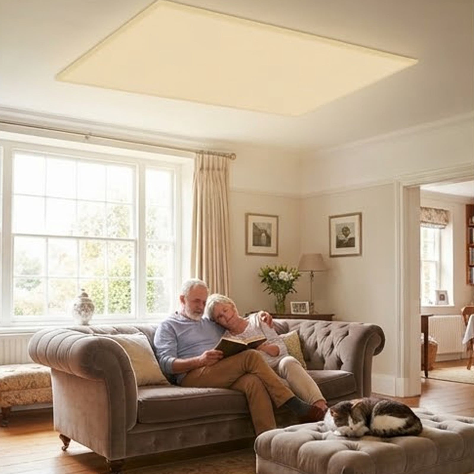 Anti-Glare Ceiling Light Shield, Rectangular Soft Light Lampshade, Eye ...