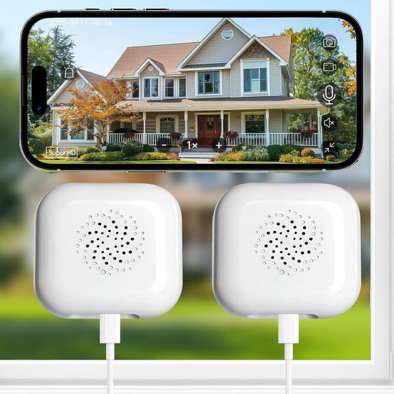 Anti Glare Full Color Security Camera Smart Motion Detection Continuous Recording Camera For Home And Outdoor Monitoring(2Pack)
