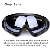 Anti-Glare Lenses, Ski Goggles Winter Sport Snowboard Goggles with UV 400 Protection, Goggles for Men & Women & Youth, Gray
