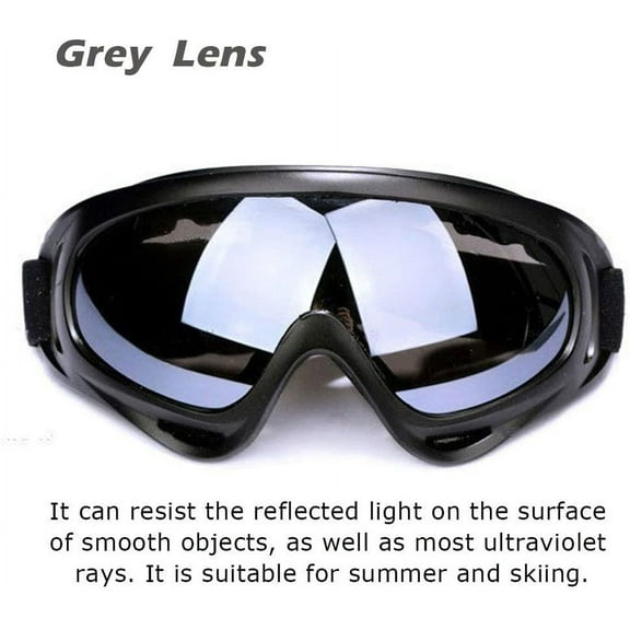 Anti-Glare Lenses, Ski Goggles Winter Sport Snowboard Goggles with UV 400 Protection, Goggles for Men & Women & Youth, Gray