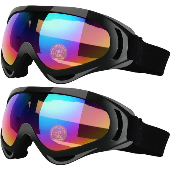 Anti-Glare Lenses-Ski Goggles Winter Sport Snowboard Goggles with UV 400 Protection