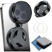 Anti-Glare Magnetic Phone Filter, 52mm Magnetic CPL Polarizing Lens for iPhone & Mobile Phones, Magnet Phone Camera Lens Reduces Reflections Enhances Colors for Water Glass Sky Photography   1 Set