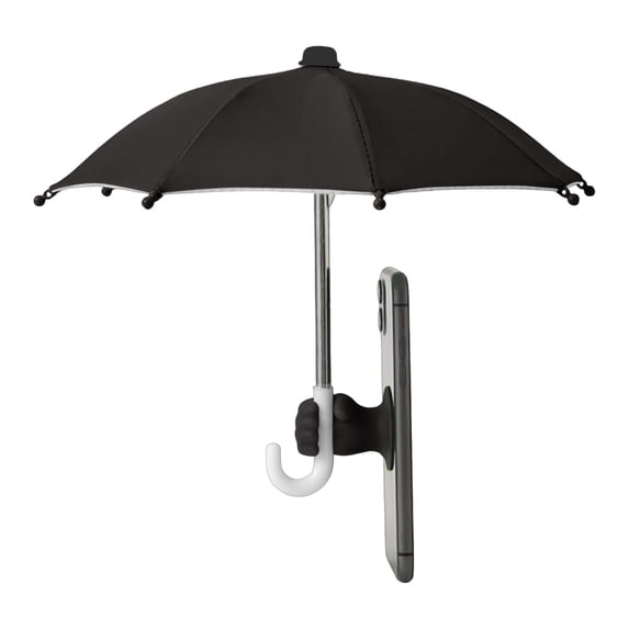 Anti-Glare Phone Umbrella - Universal Sun Shade with Strong Suction Cup Mount, UV Protection Cover for Smartphones - for Car, Beach & Outdoor Use