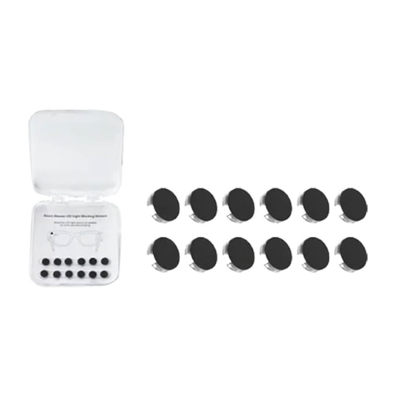 Anti-Glare Privacy Screen Stickers for Smart Glasses Reusable Light Blocking Decals to Block LED Lights Relieve Eye Fatigue