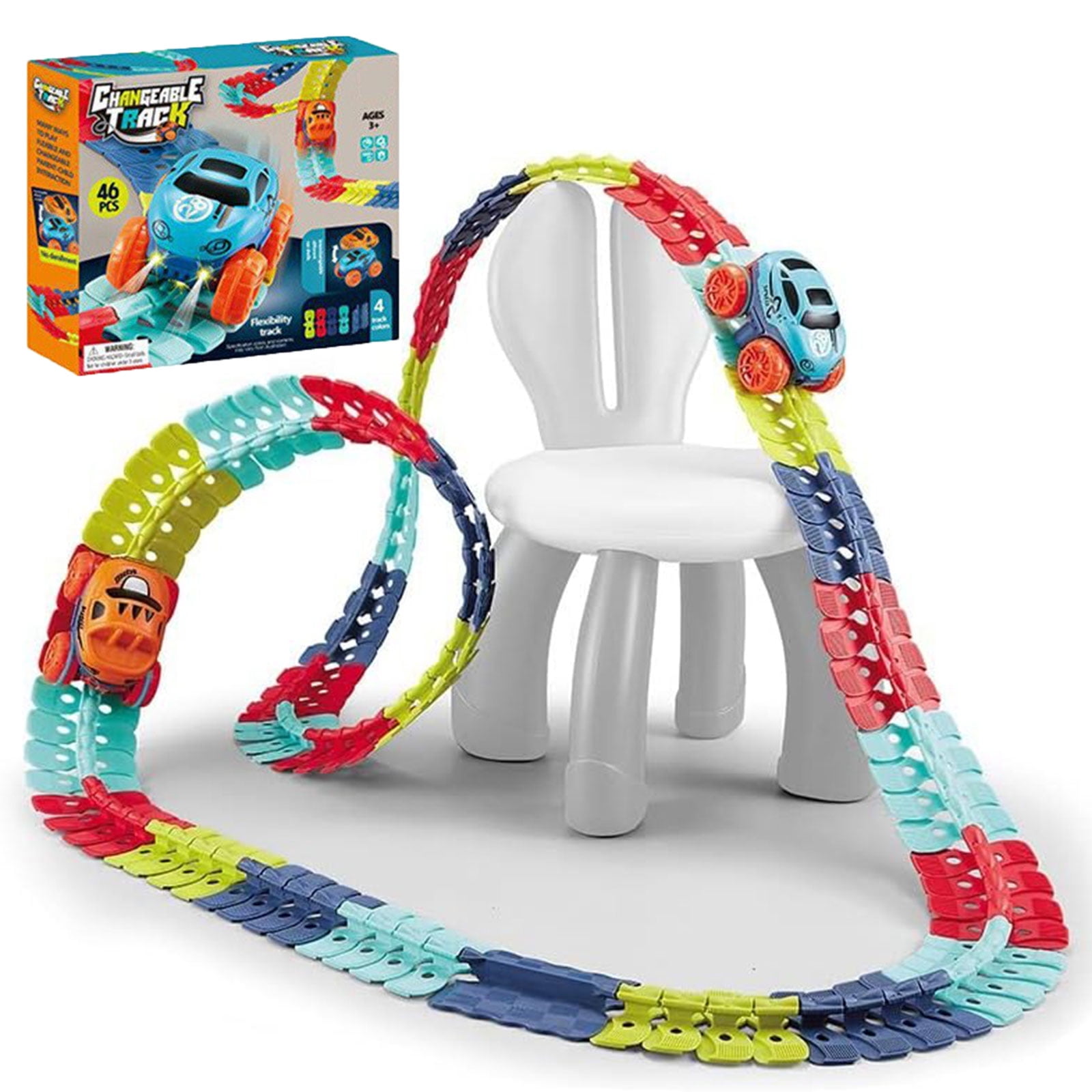 Anti Gravity Race Track with Car, Smartoon Race Track with LED Light-Up ...