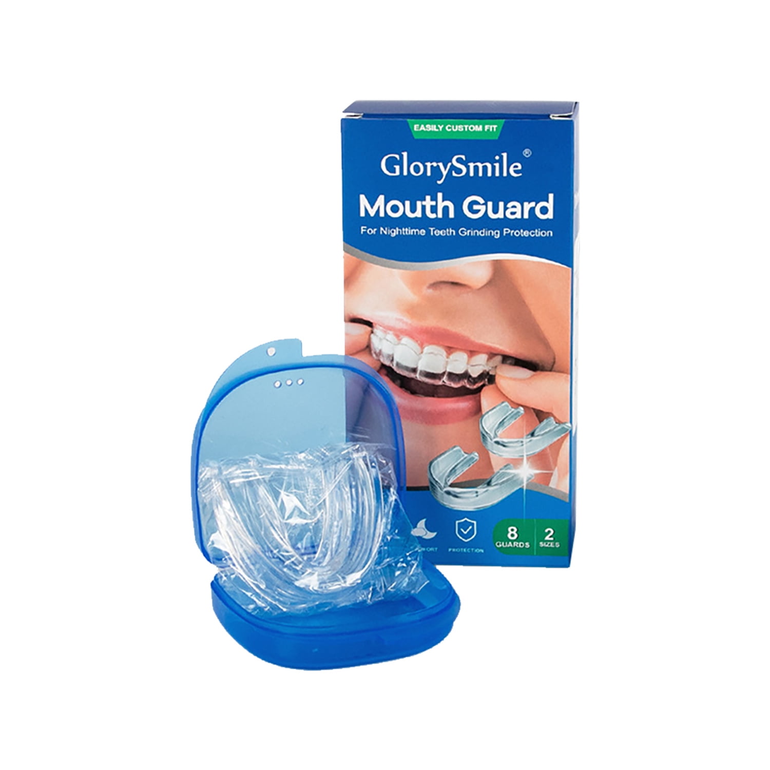 Anti Grinding Night Guard for Teeth Clenching - Reusable EVA Dental Guard, Sleep Aid Mouthguard for Teeth Grinding Protection & Quiet Sleep, Portable & Easy Clean Design