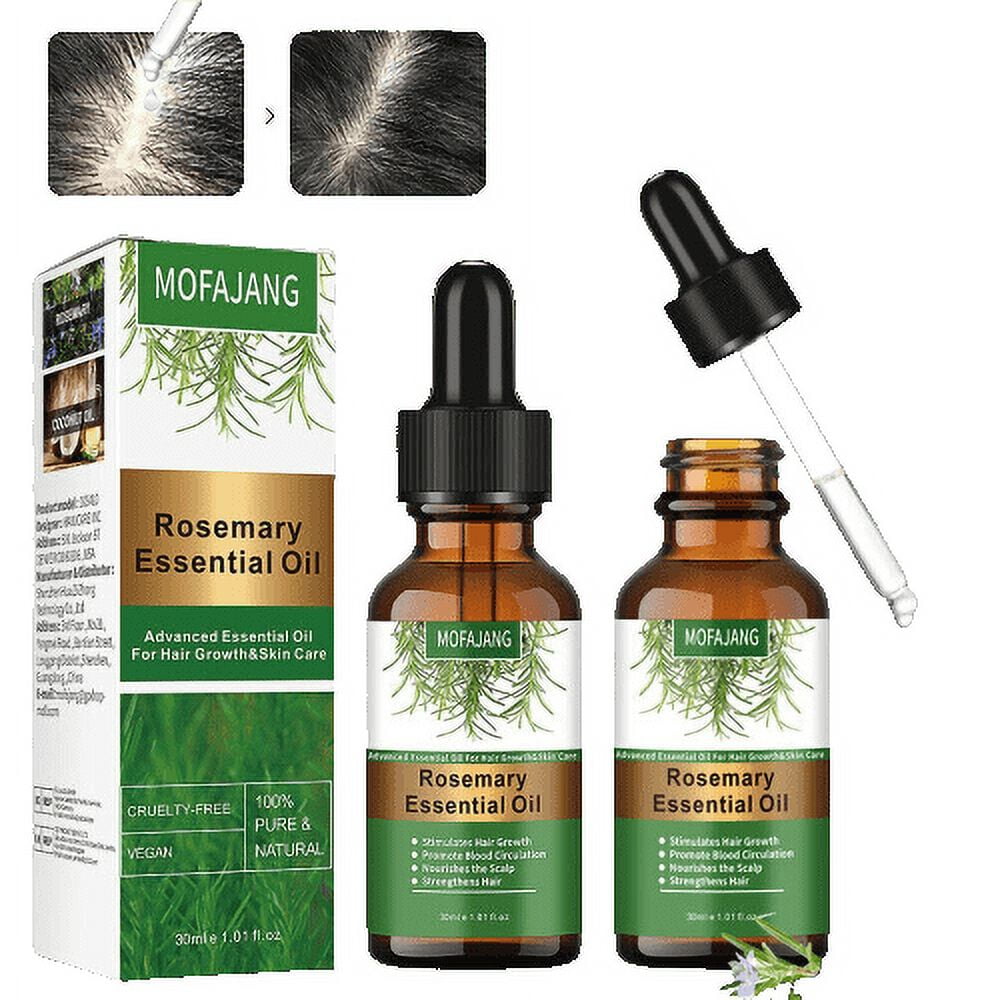 Anti Hair Loss Treatment Serum Oil 2x Rosemary Hair Growth Oil