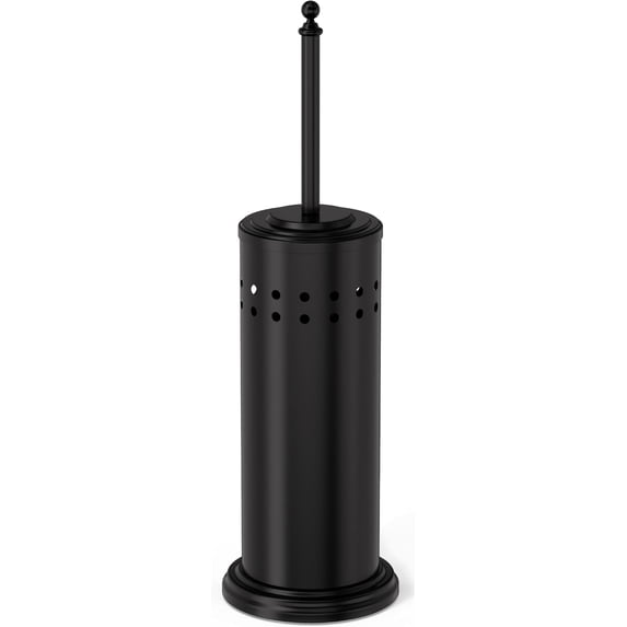 Anti-Hand Off Toilet Plunger with Holder for Bathroom,Powerful Efficient Force Suction Cup,Heavy Duty, Deep Cleaning Black