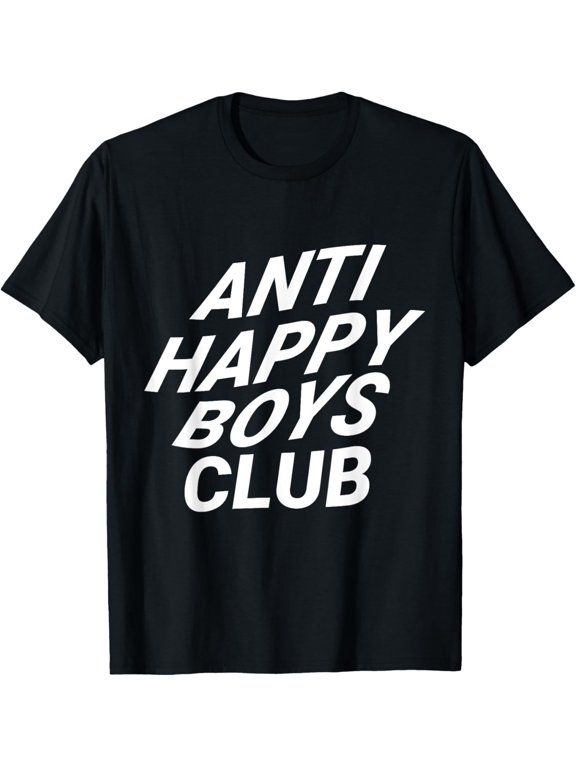Anti Happy Sad Boys Club Vaporwave Aesthetic Cloth T-Shirt men and women can wear, black, white, gifts