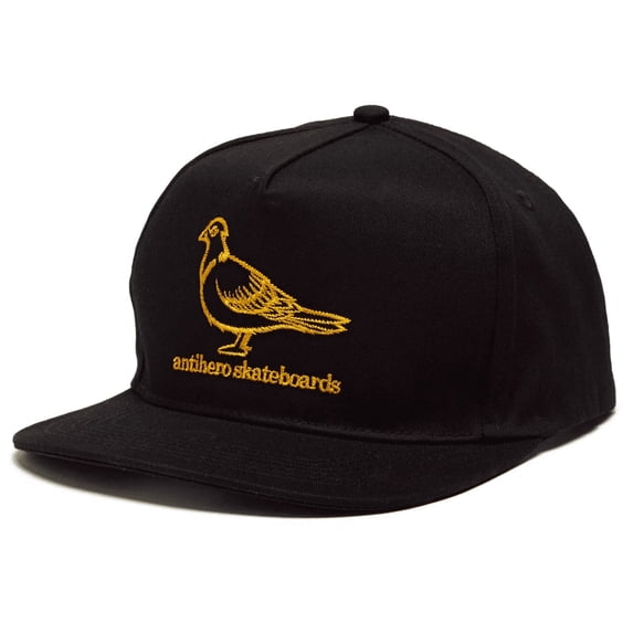 Anti Hero Basic Pigeon Hat Black Orange Snapback