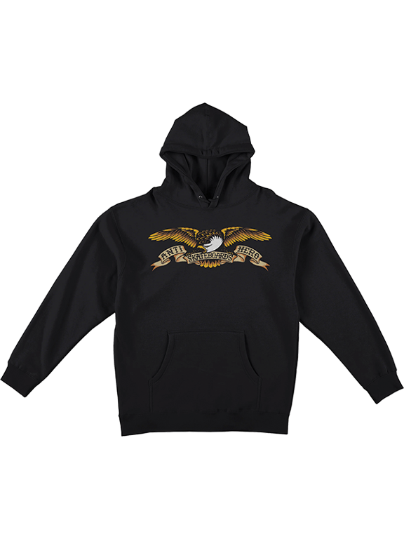 Eagle Black / Black / Multi Hooded Sweatshirt - Small