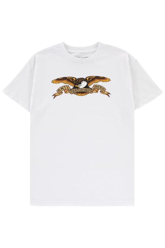 Eagle Short Sleeve T-Shirt White Blue Multi, Small, Men's