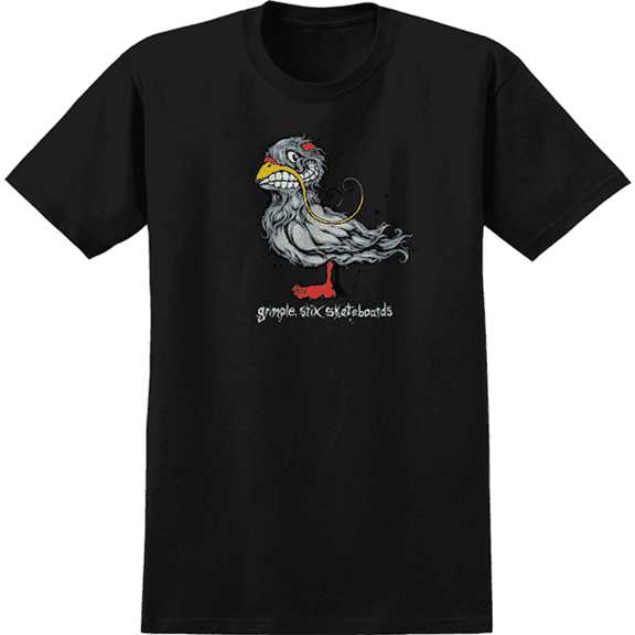 Anti Hero Grimple Pigeon Short Sleeve T-Shirt Black, Medium, Men's