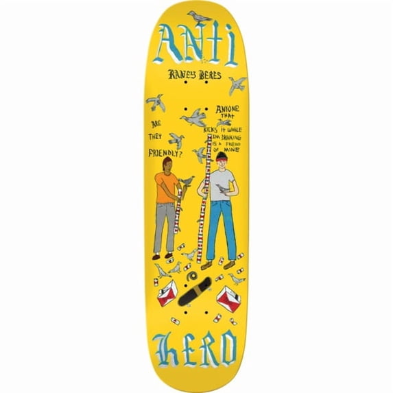 Anti Hero Skateboards Raney Beres Pigeon Vision Skateboard Deck - 8.63" x 32.04" (Deck Only)
