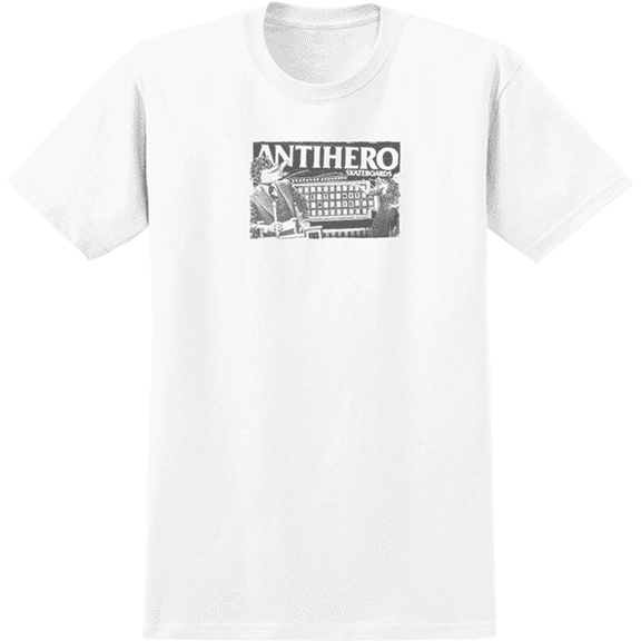 Anti Hero Wheel Short Sleeve T-Shirt White, Small, Men's
