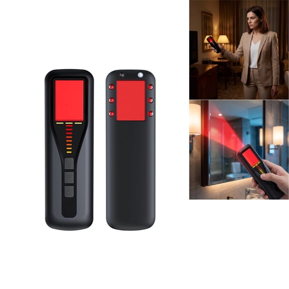 Anti Hidden Camera Detector Device, Portable Rechargeable RF Signal Bug Detector, Privacy Guardian Anti Spy Camera Finder for Travel Hotel Bedroom Use