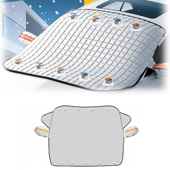 Anti-Ice, Anti-Snow, And Anti-Frost Car Windshield Cover, Ultra-Thick Protection For The Front Windshield, 63.2*46.4 Inches For Use In Winter