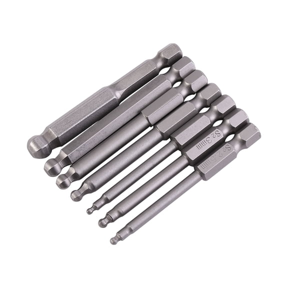 Anti-Impact Ball Screwdriver Bits, Durable Screwdriver Set, Electric Drills For Hand Screwdrivers For Electric Screwdrivers 7 Different Sizes/Set