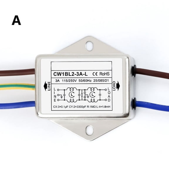 Anti-Interference Ac 250V Power Filter Line Audio Purifier For Cw1B-L2 3A/6A/10A