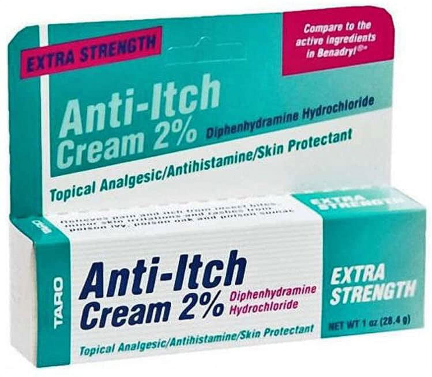 Anti-Itch Cream Taro Diphenhydramine Hydrochloride 2% and Zinc Acetate 0.1%