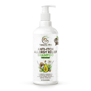 Natural Allergy Shampoo for Dogs — Soothes Allergies, Removes Skin allergens & Calms Sensitive Skin — Oatmeal, Avocado & Almond Oil — Sulfate-Free, 16.7 fl oz