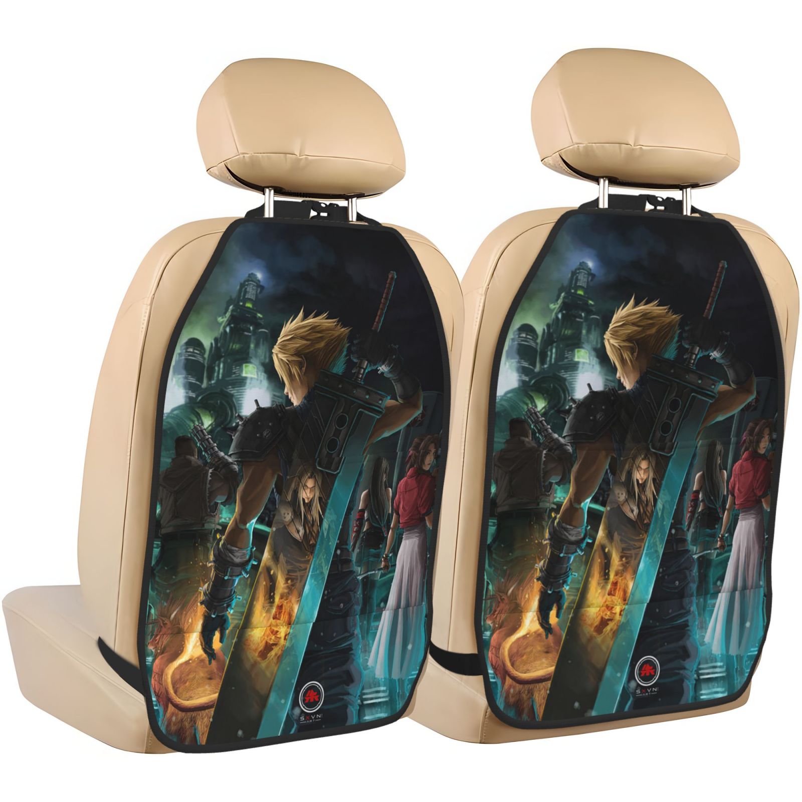 AntiKick Storage Mat For Car Seats 2 Pcs Final Fantasy Back Protectors