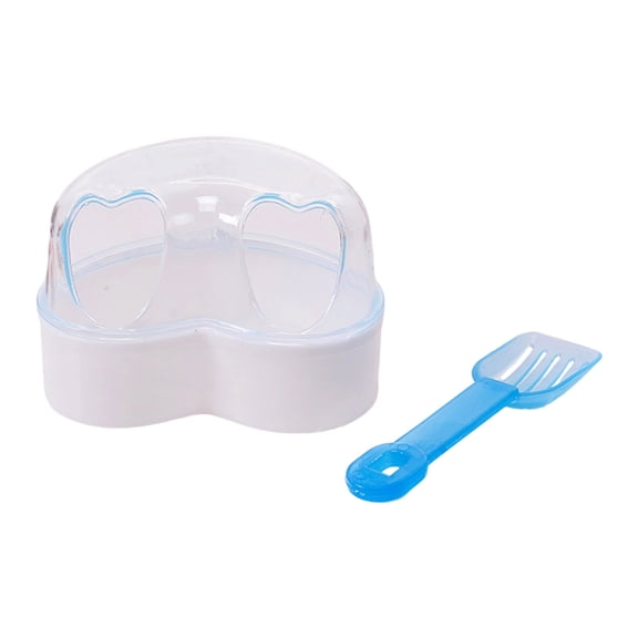 Anti-Leak Hamster Bathtub with Removable Tray, Sand Bath Box Toilet for Gerbils & Dwarf Hamsters Cage Accessories