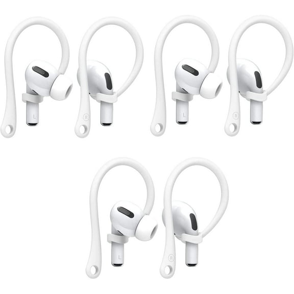Anti-Loss Earhook - Earbuds & for Airpod Holder, Earbud Holder, Anti-Lost Secure Earhook Holder Ear Attachment Loops, Anti-Slip Comfortable Fit Earhook (3pcs-White)