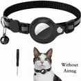 thumbnail image 1 of Anti-Lost Cat Collar for Airtag GPS Tracker With Bell Cats Necklace Kitten, 1 of 6